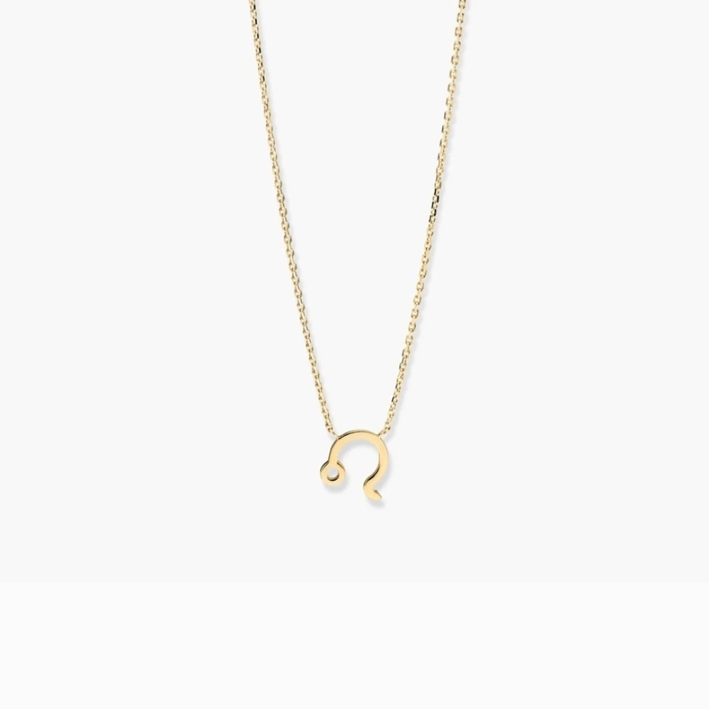 MEJURI  Zodiac Leo Necklace 14k Gold